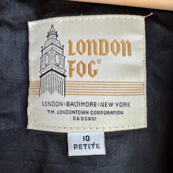 Vintage London Fog Tan Winter Trench Coat Wool Liner - Picture 11 of 14